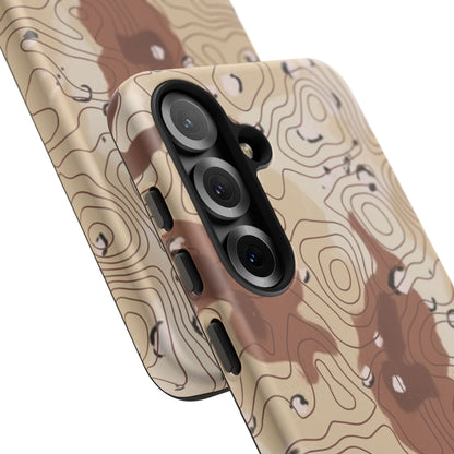 K-Factor Supply Co Chocolate Chip Topo Tough Android Case