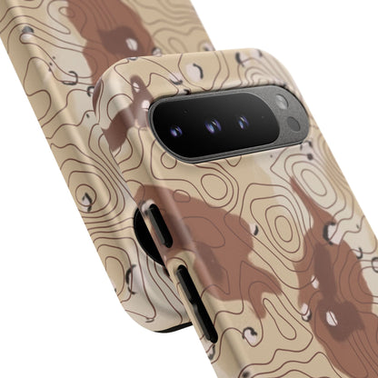 K-Factor Supply Co Chocolate Chip Topo Tough Android Case