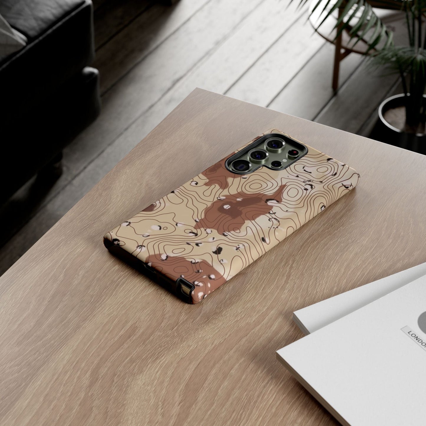 K-Factor Supply Co Chocolate Chip Topo Tough Android Case