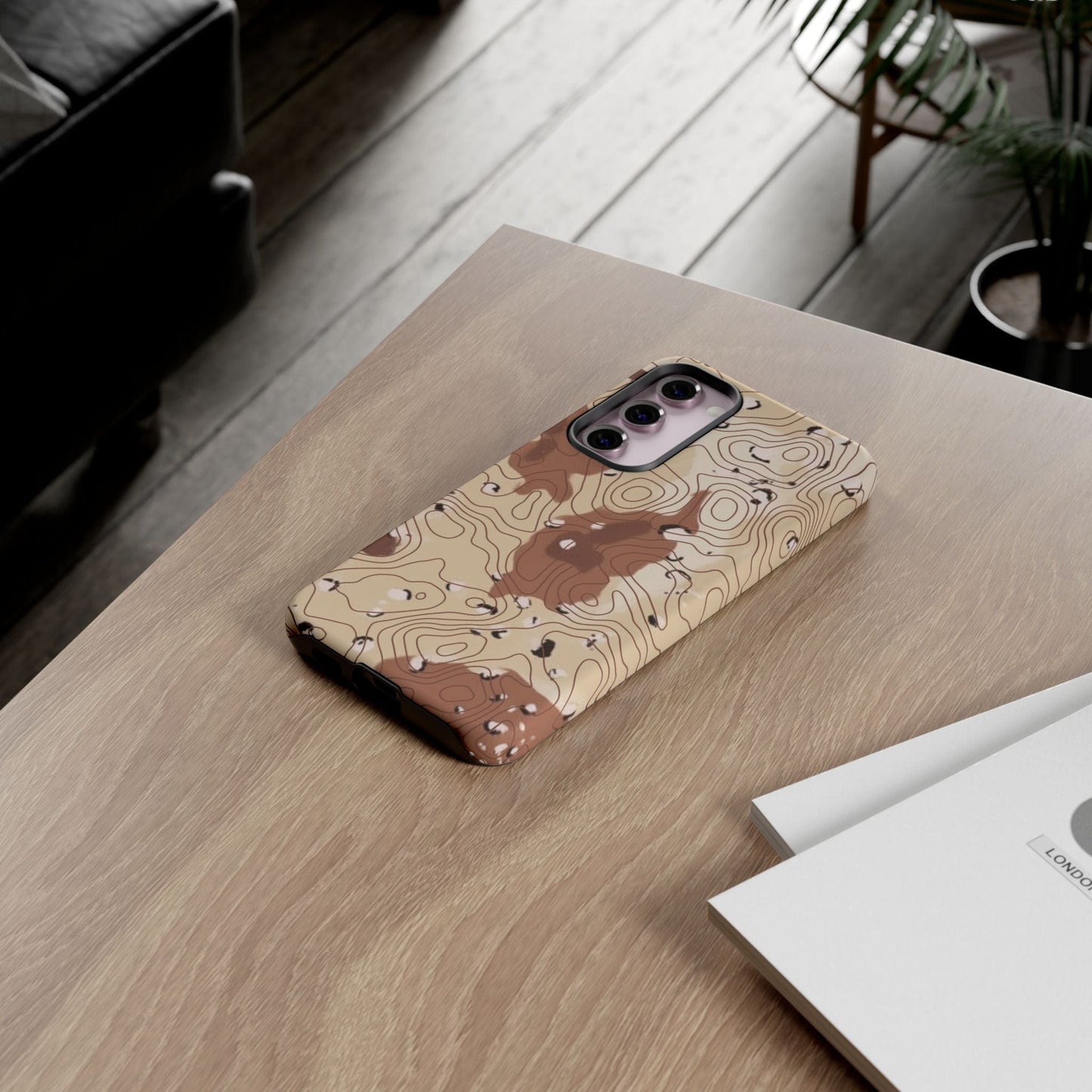 K-Factor Supply Co Chocolate Chip Topo Tough Android Case