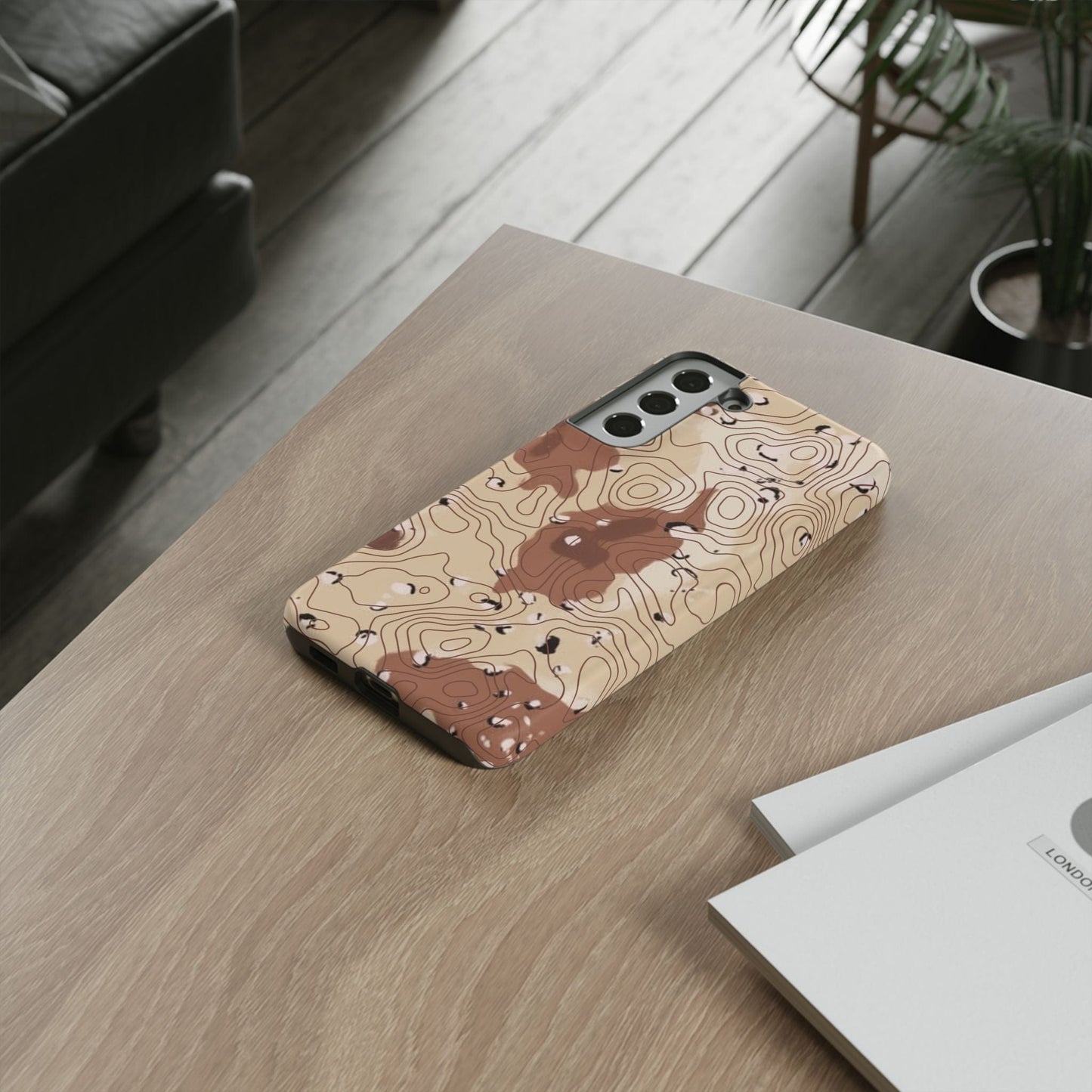 K-Factor Supply Co Chocolate Chip Topo Tough Android Case