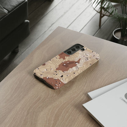K-Factor Supply Co Chocolate Chip Topo Tough Android Case