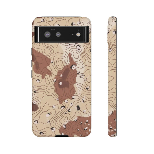 K-Factor Supply Co Chocolate Chip Topo Tough Android Case Google Pixel 6