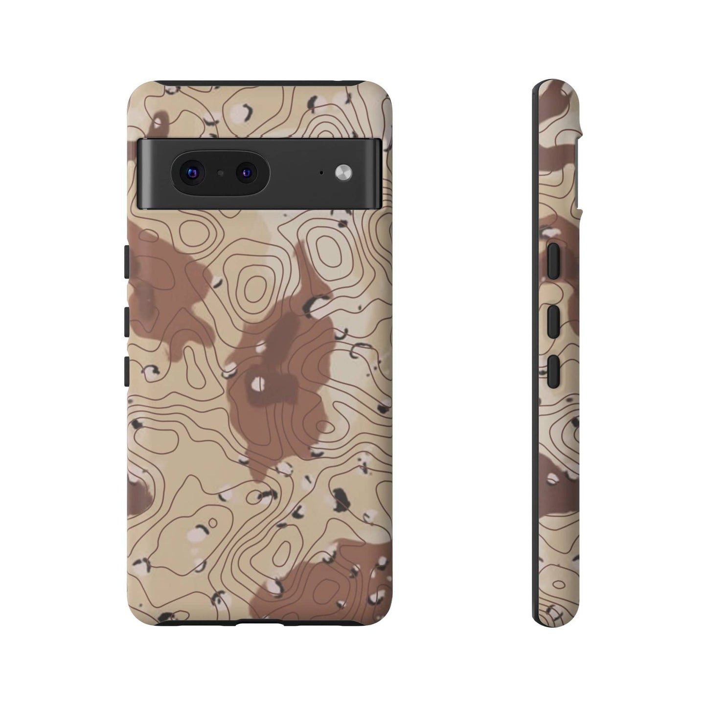 K-Factor Supply Co Chocolate Chip Topo Tough Android Case Google Pixel 7