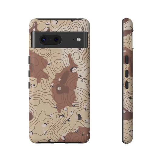 K-Factor Supply Co Chocolate Chip Topo Tough Android Case Google Pixel 7 / Matte