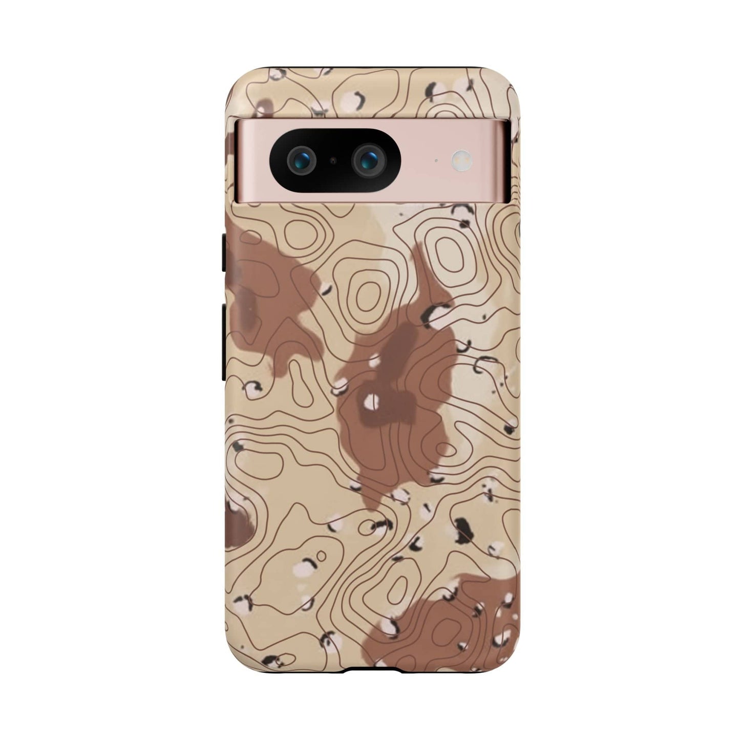 K-Factor Supply Co Chocolate Chip Topo Tough Android Case Google Pixel 8