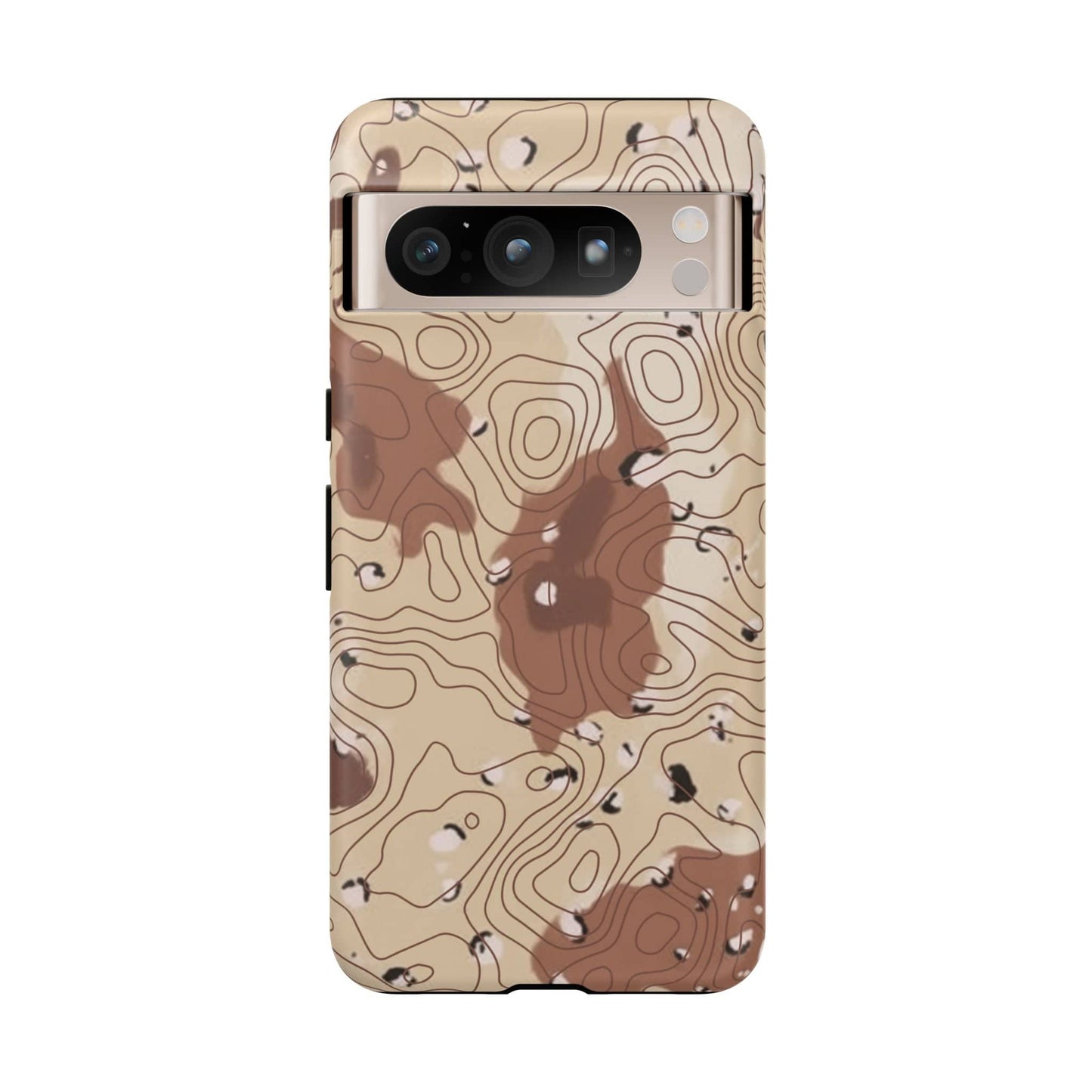 K-Factor Supply Co Chocolate Chip Topo Tough Android Case Google Pixel 8 Pro