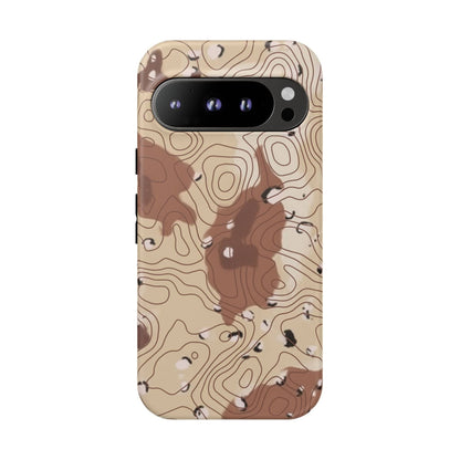 K-Factor Supply Co Chocolate Chip Topo Tough Android Case Google Pixel 9 Pro