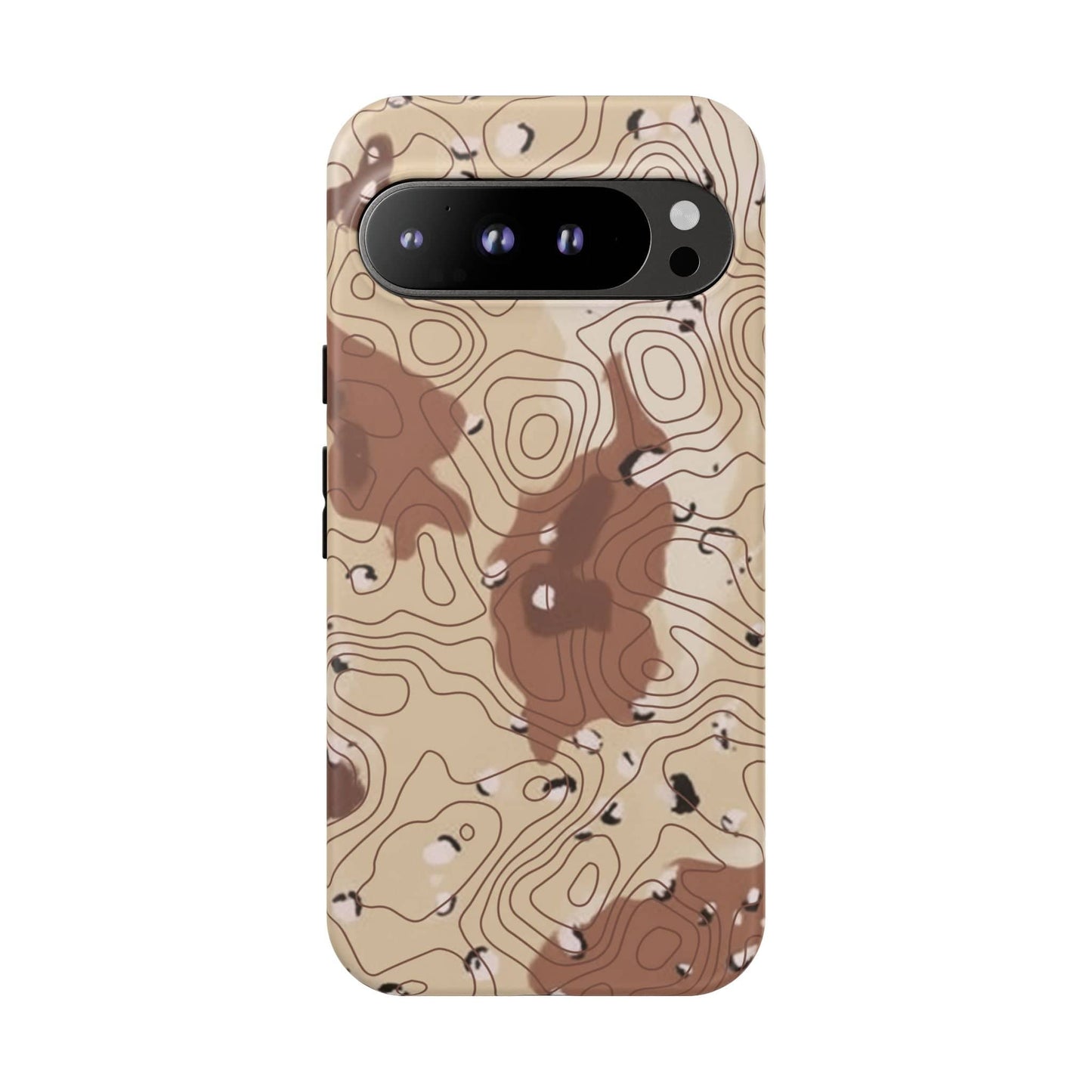 K-Factor Supply Co Chocolate Chip Topo Tough Android Case Google Pixel 9 Pro XL / Matte
