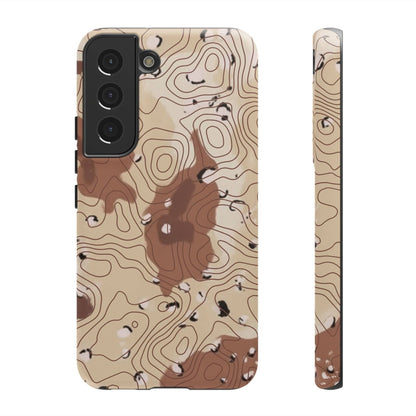 K-Factor Supply Co Chocolate Chip Topo Tough Android Case Samsung Galaxy S22 / Matte