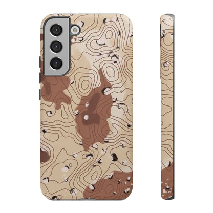 K-Factor Supply Co Chocolate Chip Topo Tough Android Case Samsung Galaxy S22 Plus / Matte