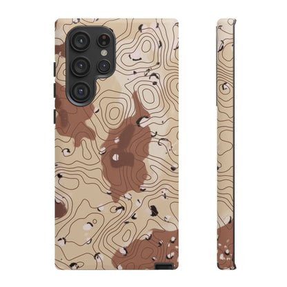 K-Factor Supply Co Chocolate Chip Topo Tough Android Case Samsung Galaxy S22 Ultra / Matte