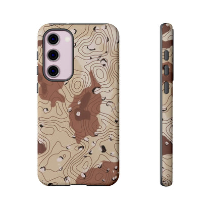 K-Factor Supply Co Chocolate Chip Topo Tough Android Case Samsung Galaxy S23 Plus / Matte