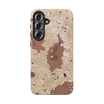 K-Factor Supply Co Chocolate Chip Topo Tough Android Case Samsung Galaxy S25 Plus