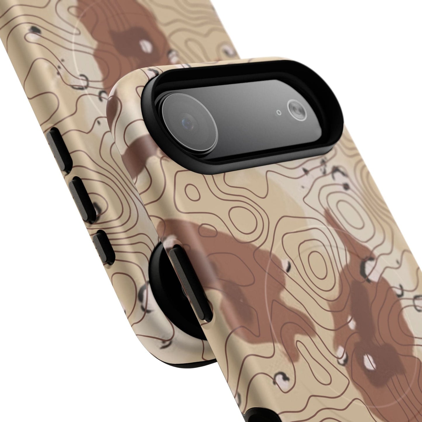 K-Factor Supply Co Chocolate Chip Topo Tough Magnetic iPhone Case