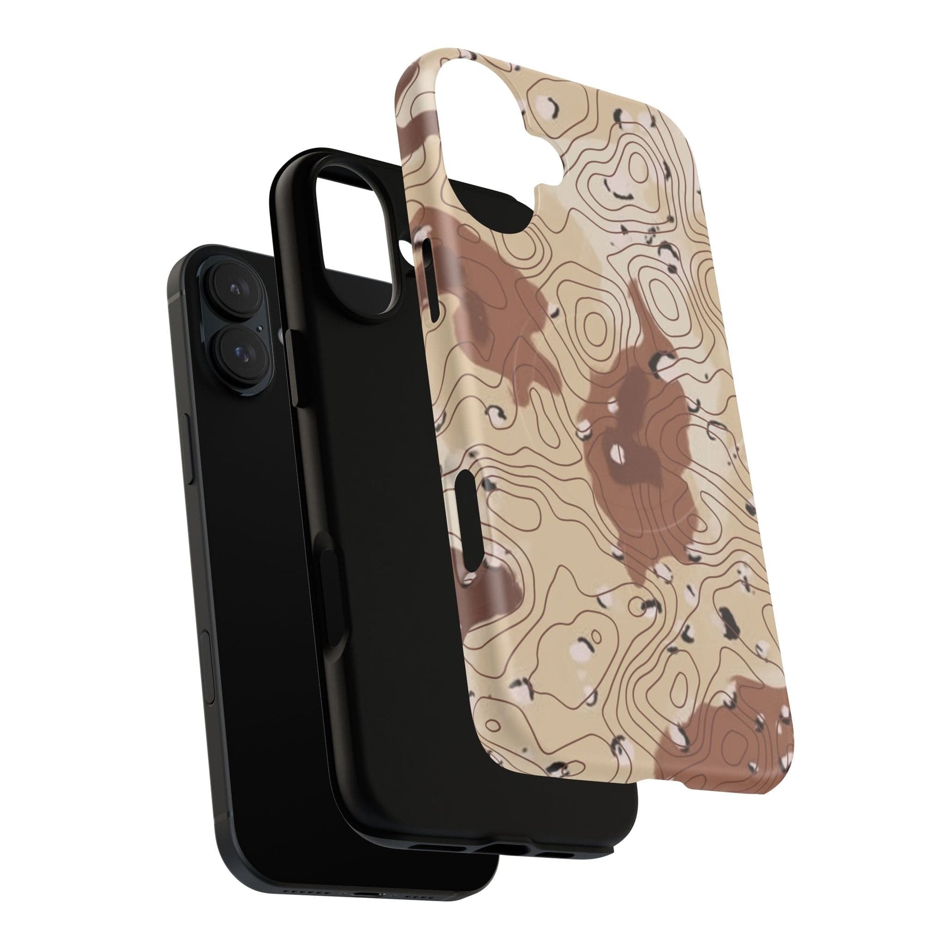 K-Factor Supply Co Chocolate Chip Topo Tough Magnetic iPhone Case