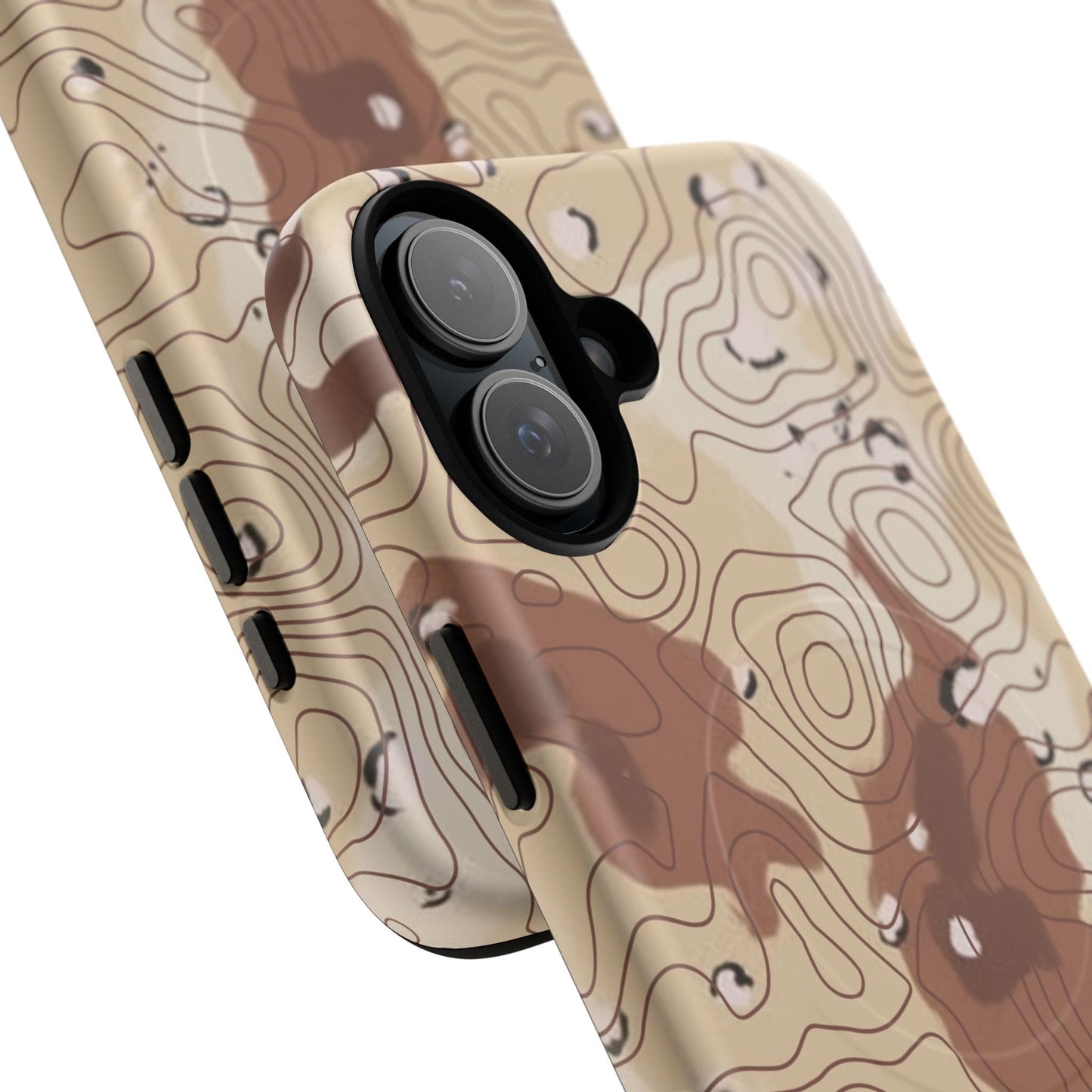 K-Factor Supply Co Chocolate Chip Topo Tough Magnetic iPhone Case