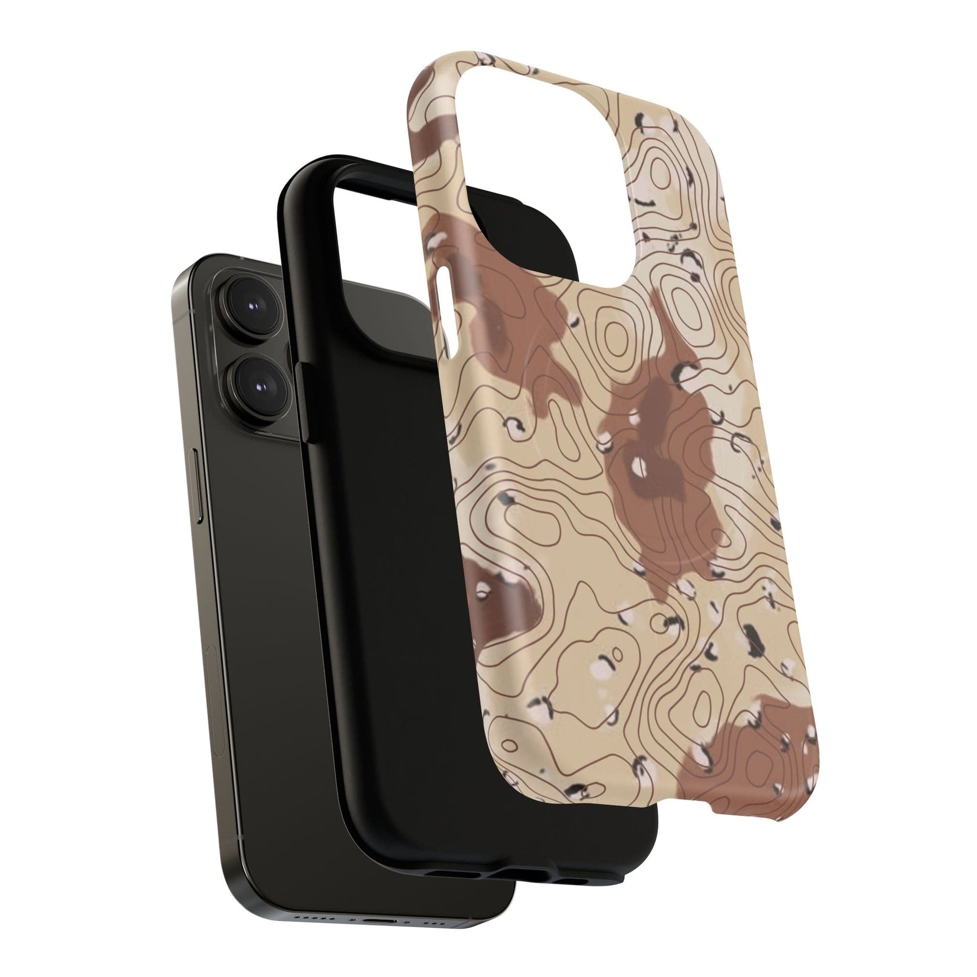 K-Factor Supply Co Chocolate Chip Topo Tough Magnetic iPhone Case