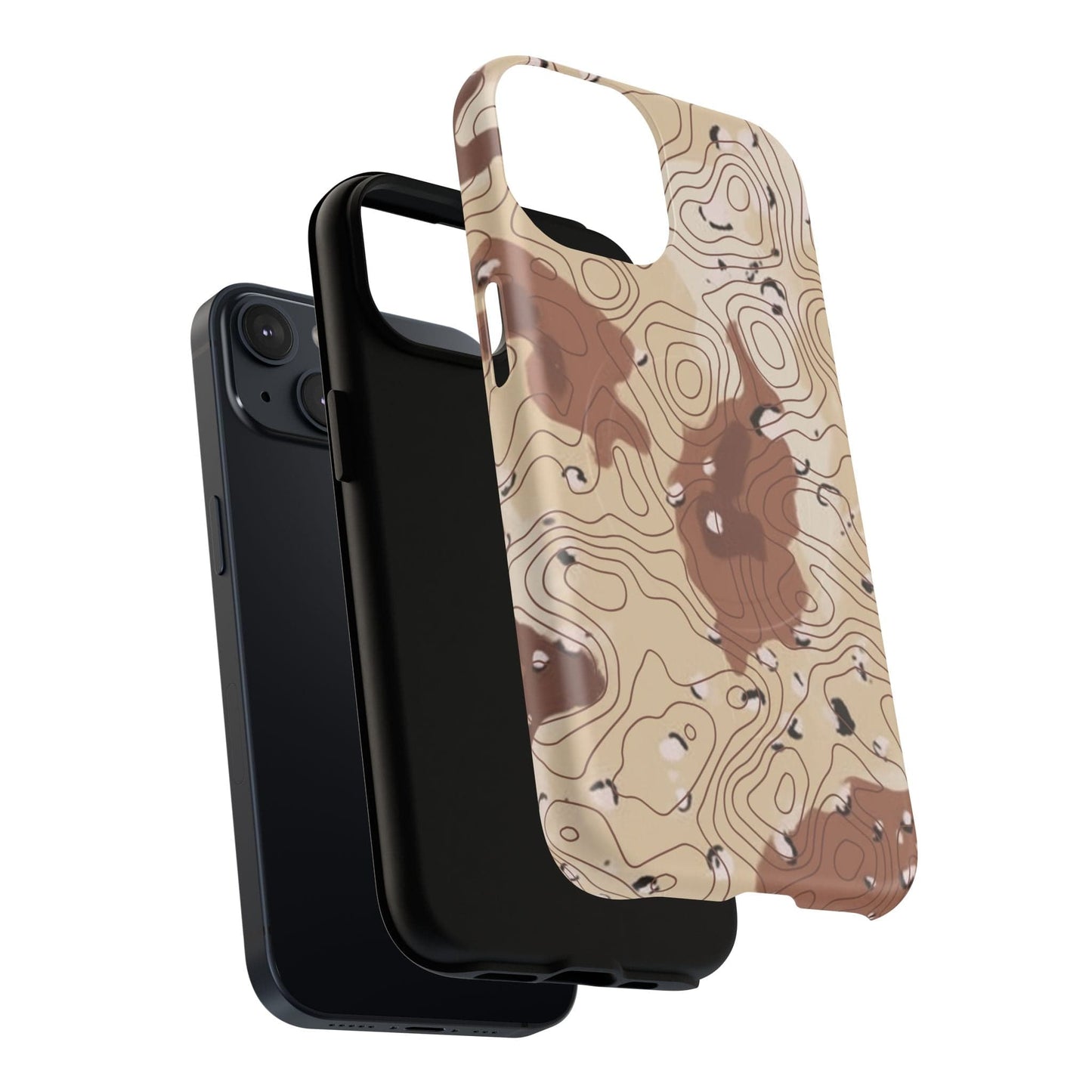K-Factor Supply Co Chocolate Chip Topo Tough Magnetic iPhone Case