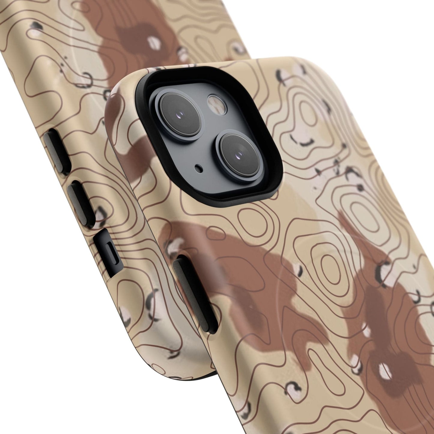 K-Factor Supply Co Chocolate Chip Topo Tough Magnetic iPhone Case