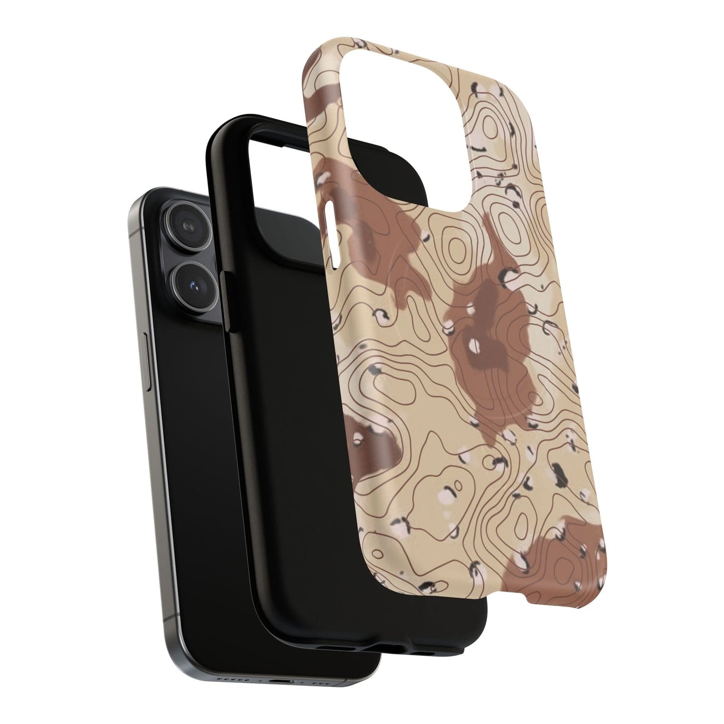 K-Factor Supply Co Chocolate Chip Topo Tough Magnetic iPhone Case