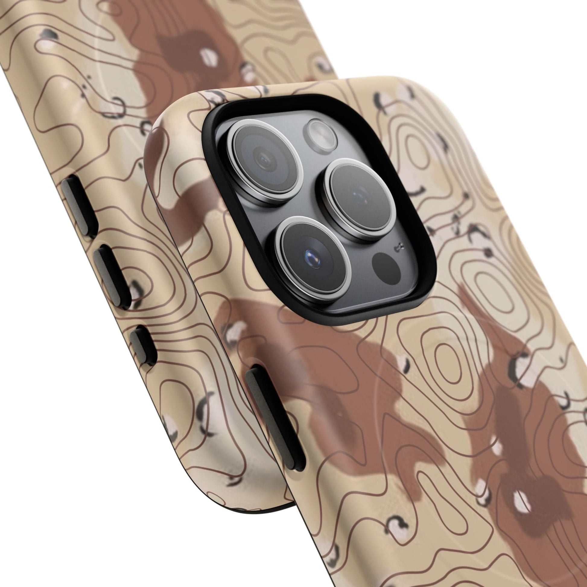 K-Factor Supply Co Chocolate Chip Topo Tough Magnetic iPhone Case