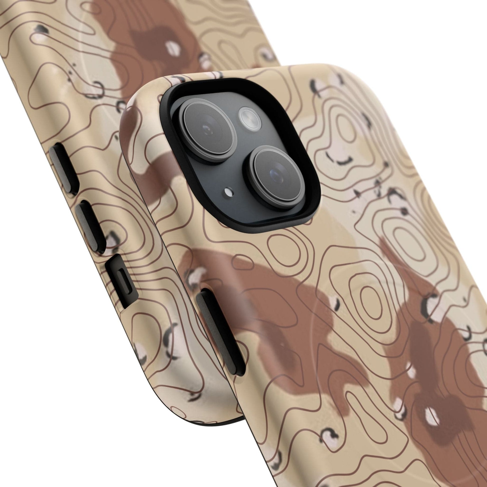 K-Factor Supply Co Chocolate Chip Topo Tough Magnetic iPhone Case