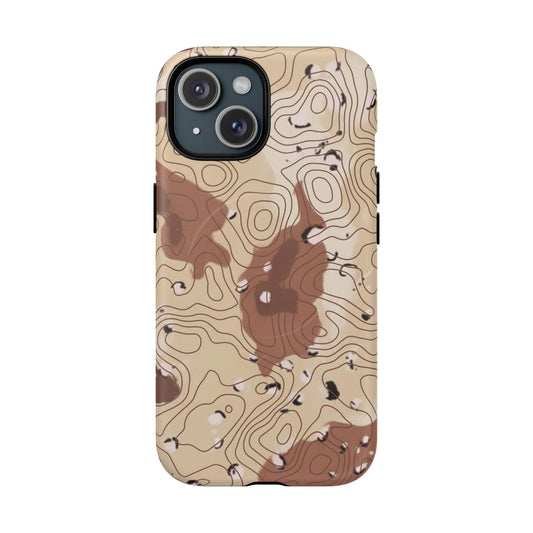 K-Factor Supply Co Chocolate Chip Topo Tough Magnetic iPhone Case iPhone 15 / Matte