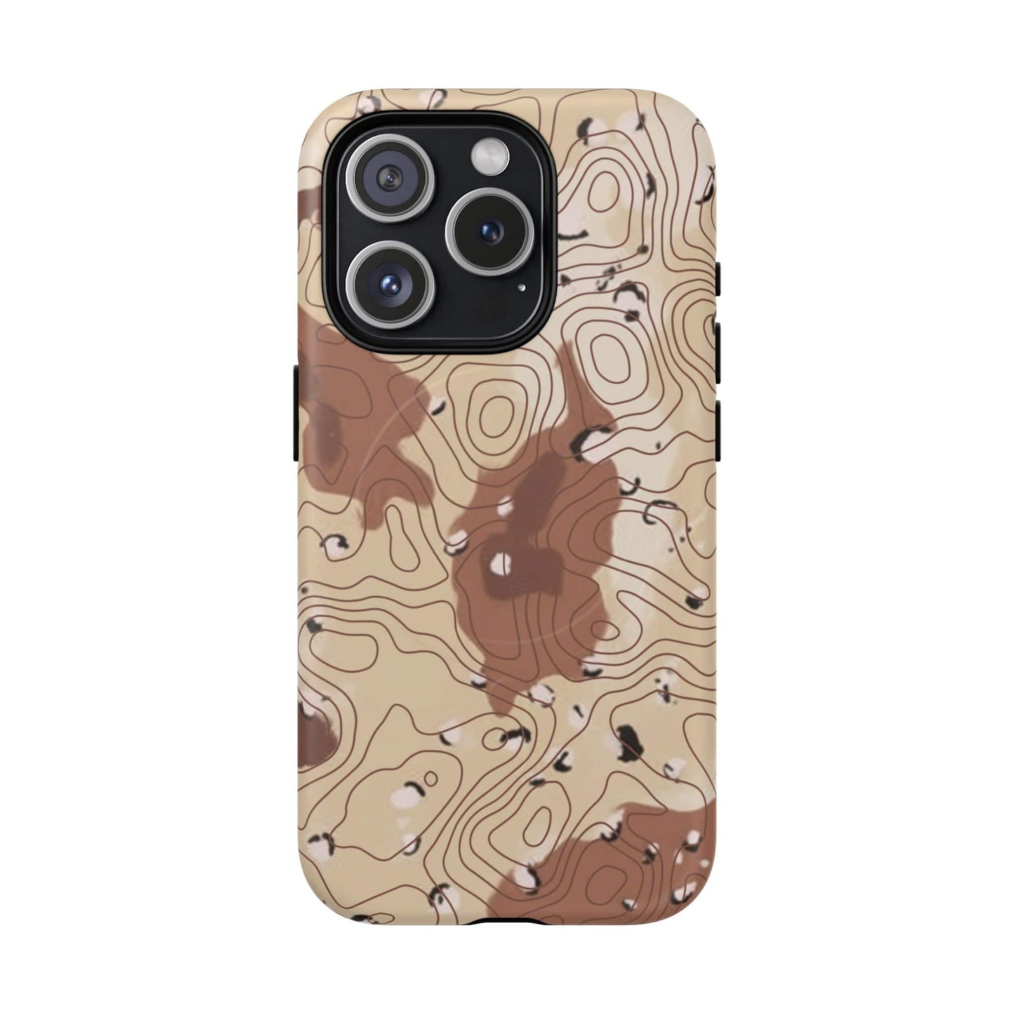 K-Factor Supply Co Chocolate Chip Topo Tough Magnetic iPhone Case iPhone 15 Pro