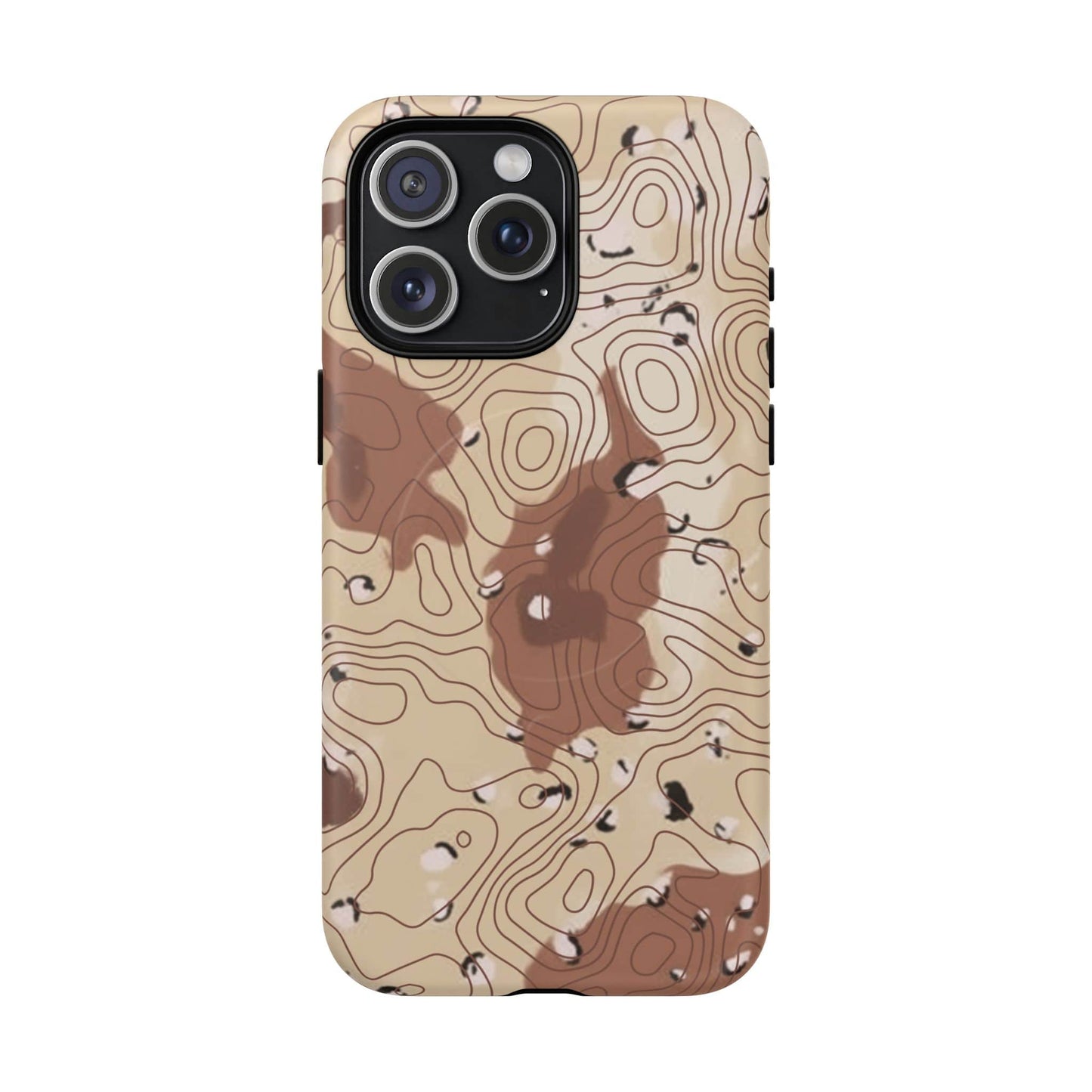 K-Factor Supply Co Chocolate Chip Topo Tough Magnetic iPhone Case iPhone 15 Pro Max