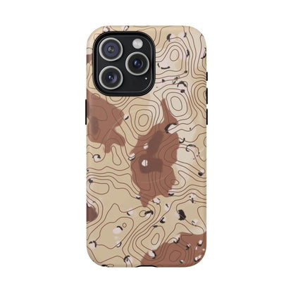 K-Factor Supply Co Chocolate Chip Topo Tough Magnetic iPhone Case iPhone 15 Pro Max