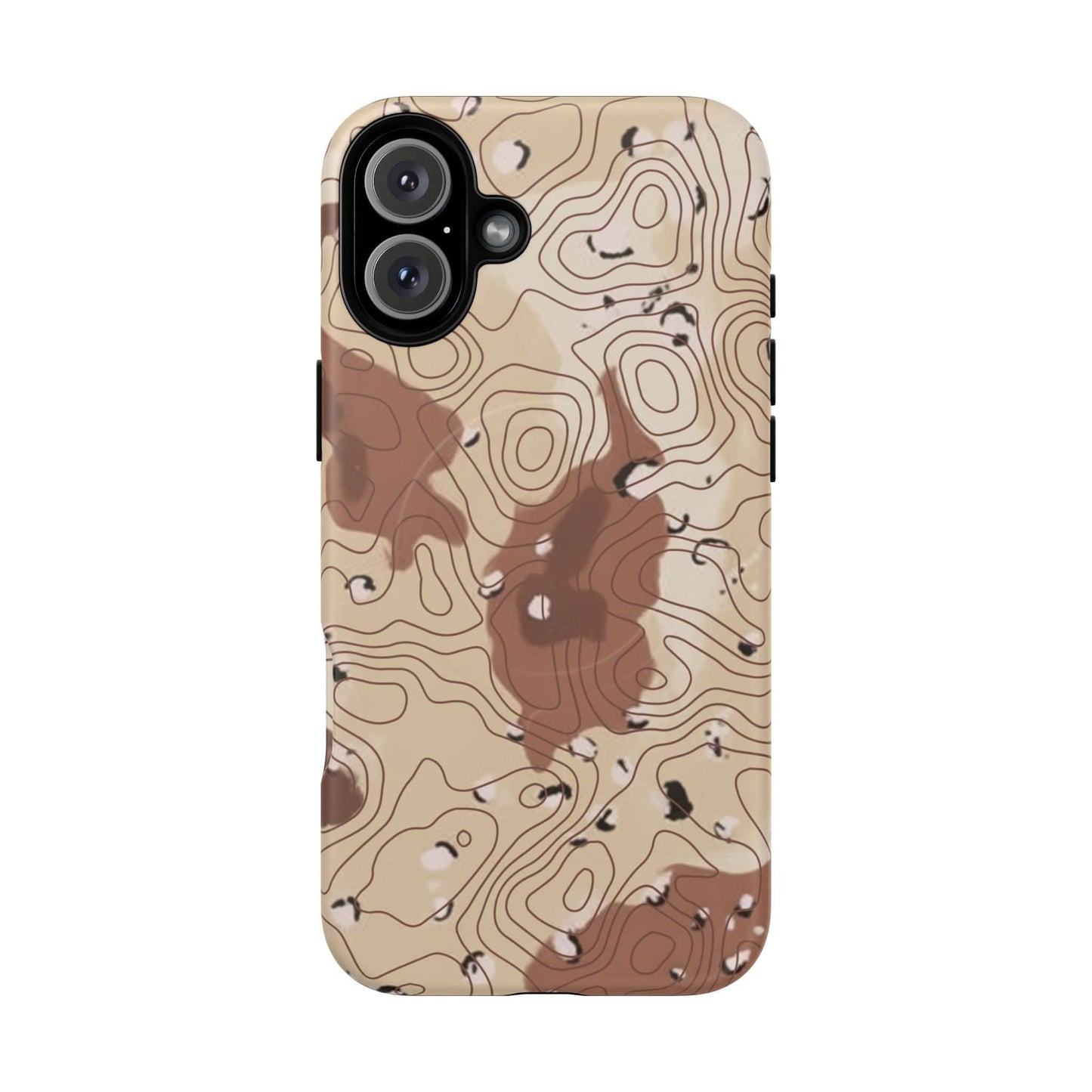 K-Factor Supply Co Chocolate Chip Topo Tough Magnetic iPhone Case iPhone 16 Plus