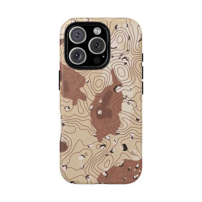 K-Factor Supply Co Chocolate Chip Topo Tough Magnetic iPhone Case iPhone 16 Pro