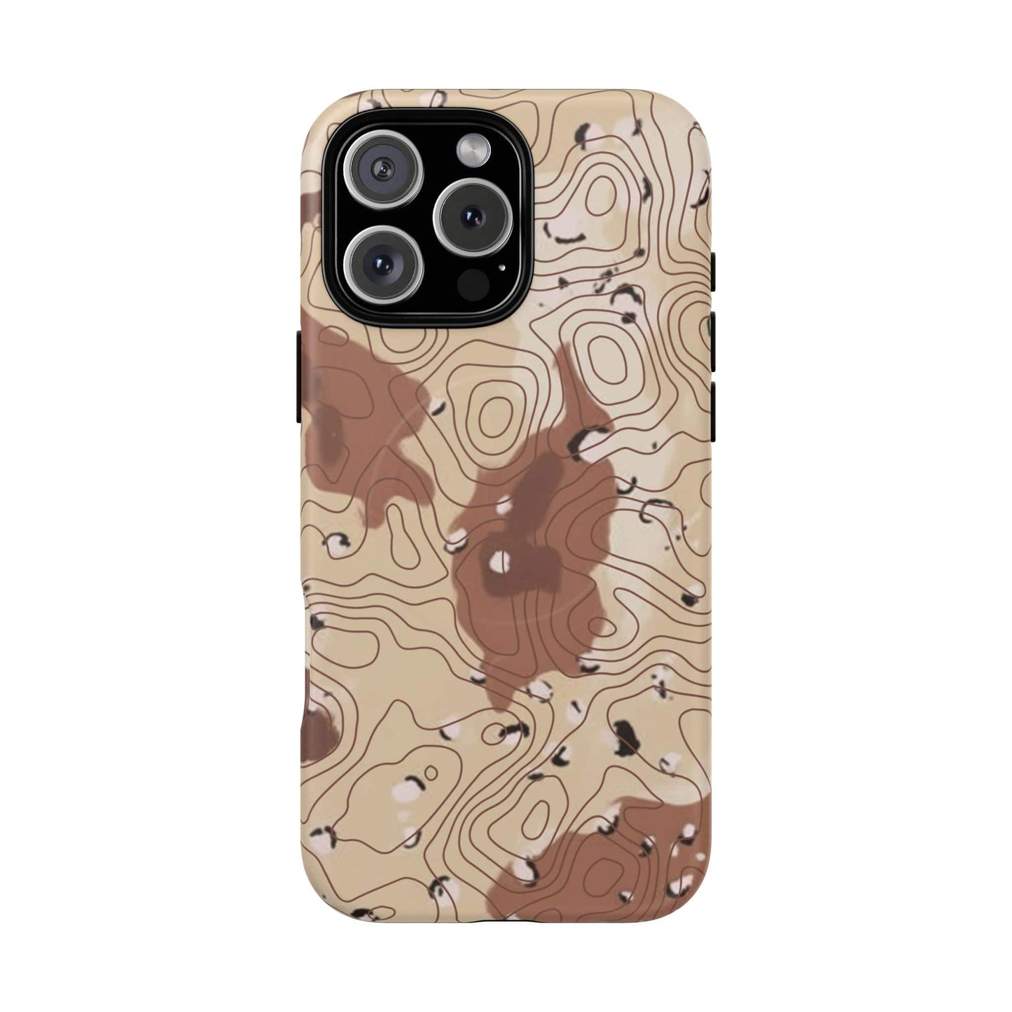 K-Factor Supply Co Chocolate Chip Topo Tough Magnetic iPhone Case iPhone 16 Pro Max