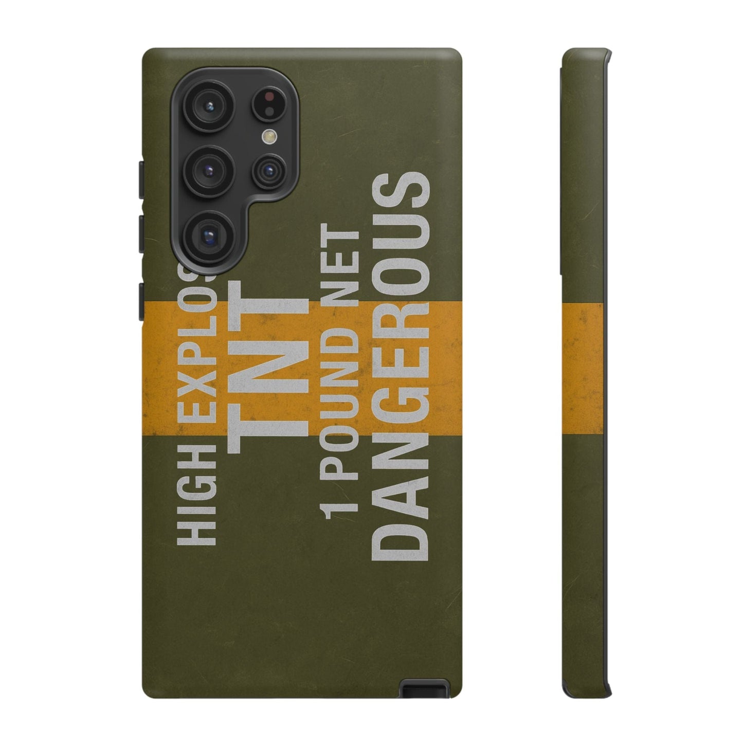 K-Factor Supply Co Demo Block 1lb TNT Tough Android Case Samsung Galaxy S22 Ultra / Matte