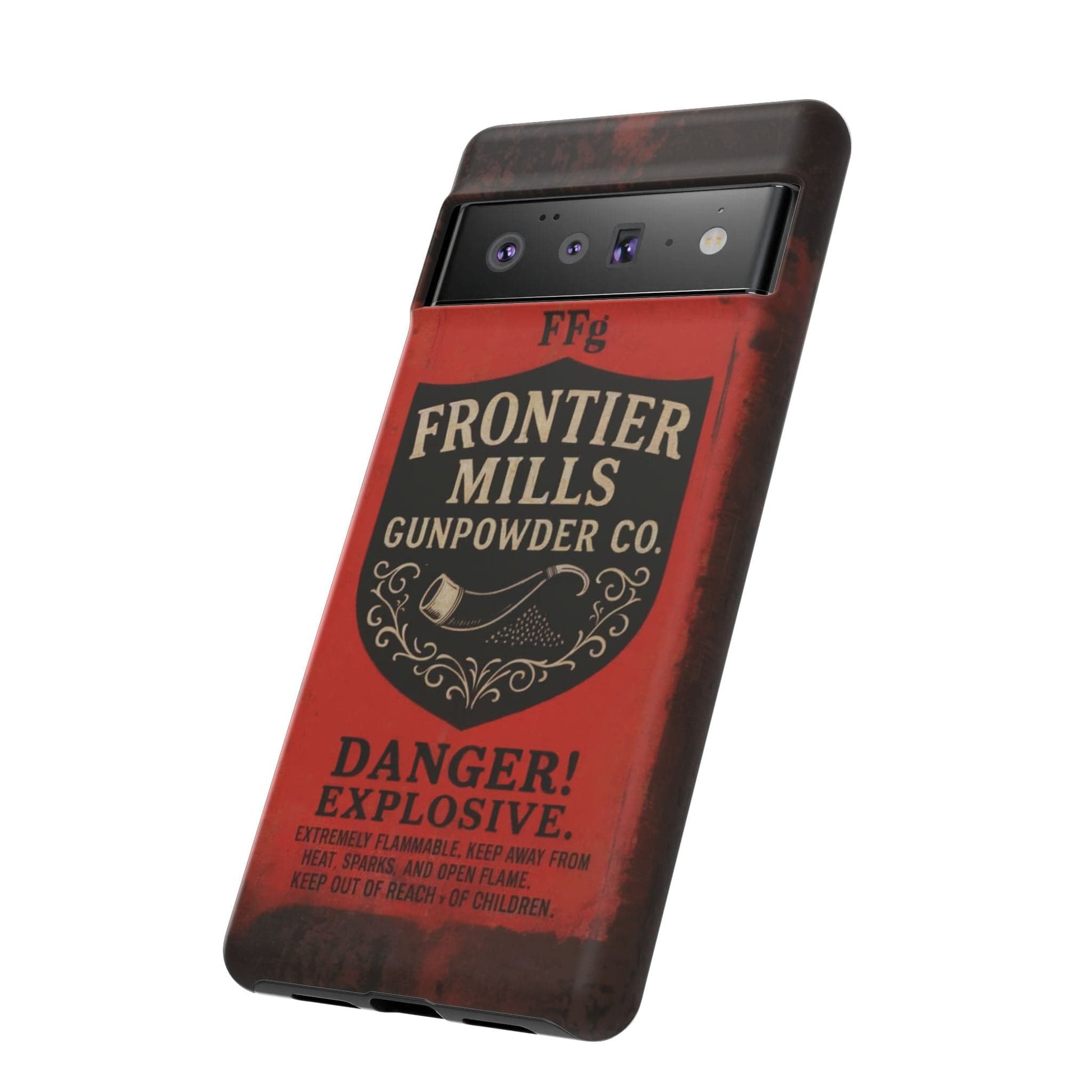 K-Factor Supply Co Frontier Mills Black Powder Tough Android Case