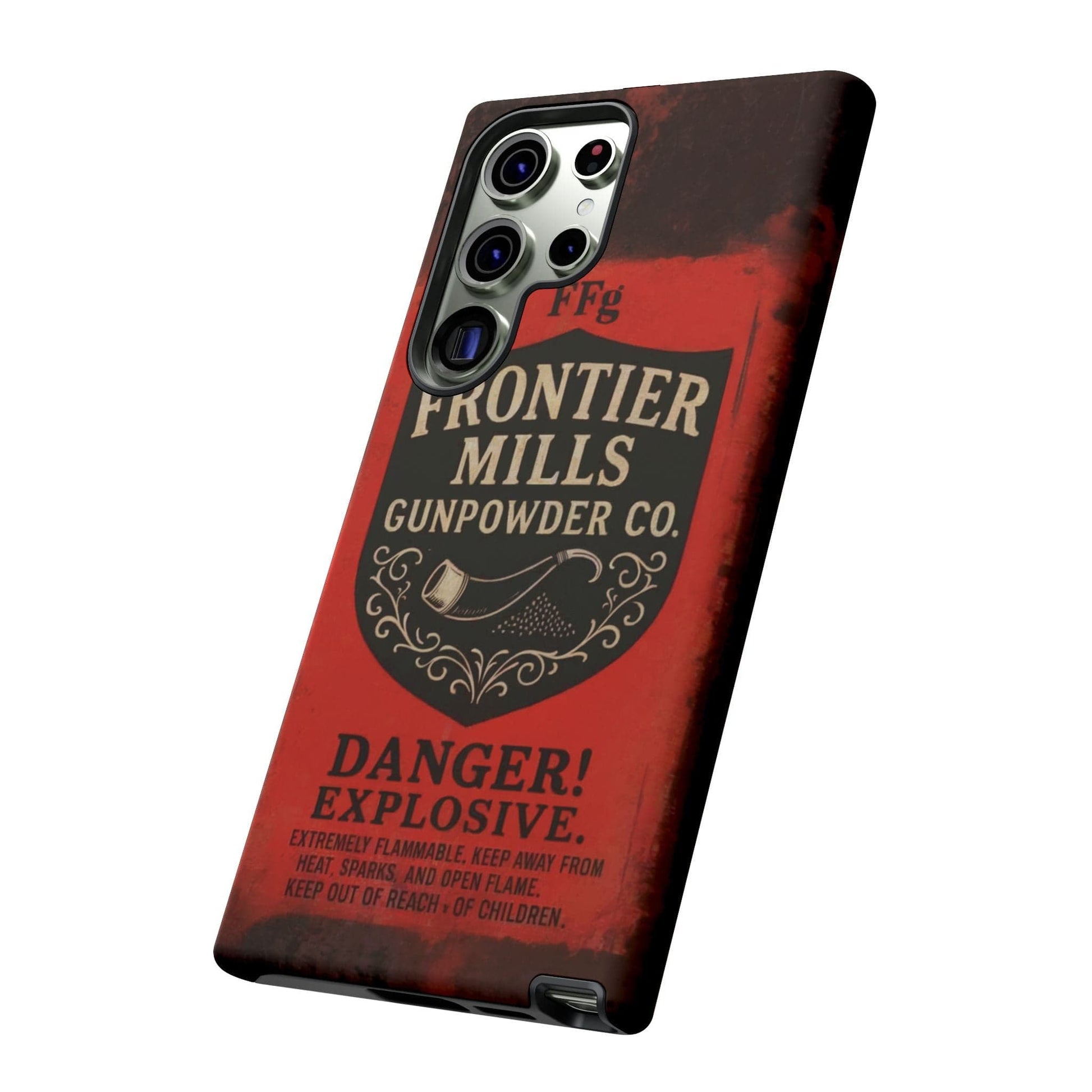 K-Factor Supply Co Frontier Mills Black Powder Tough Android Case