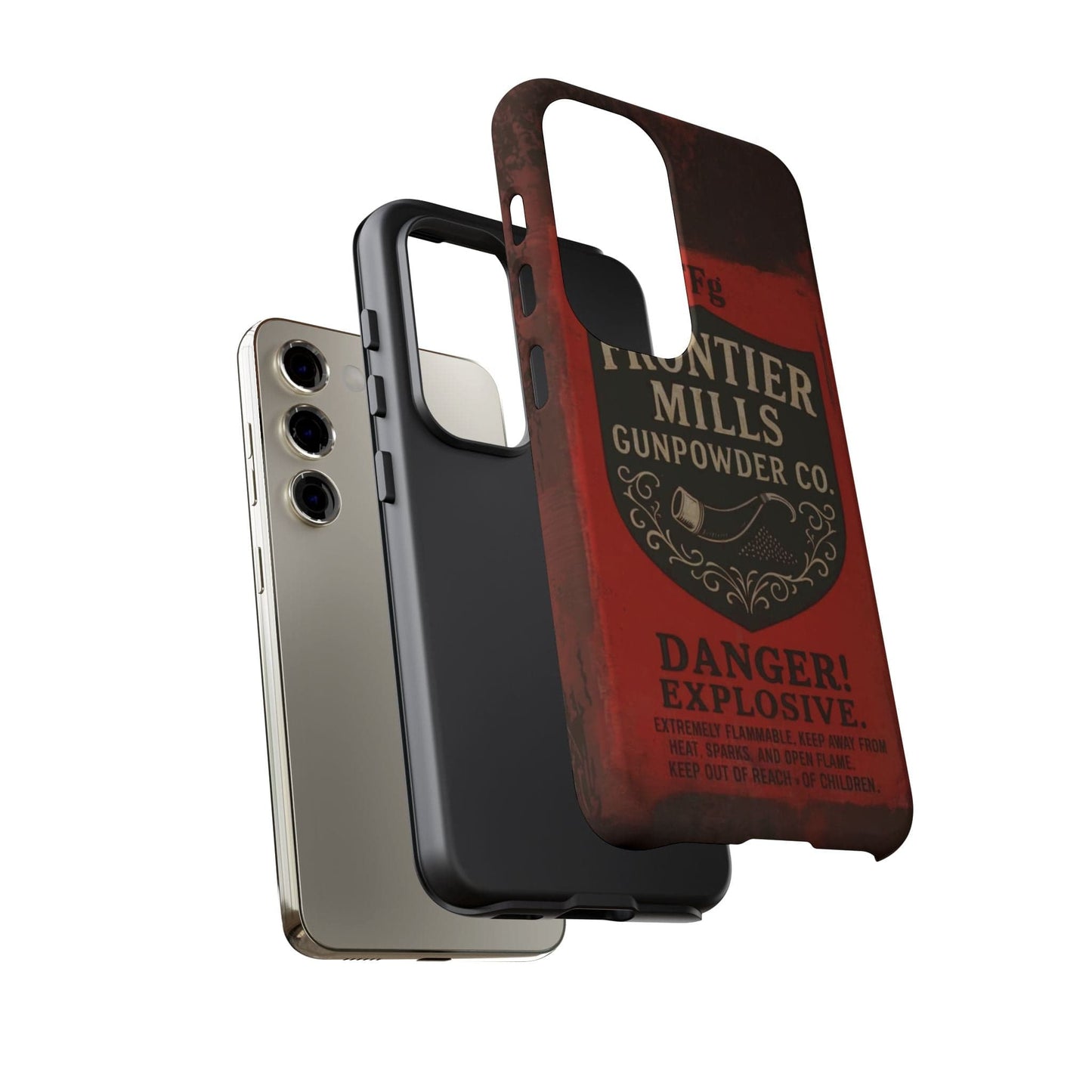 K-Factor Supply Co Frontier Mills Black Powder Tough Android Case