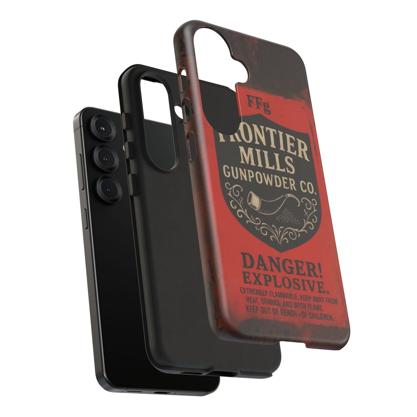 K-Factor Supply Co Frontier Mills Black Powder Tough Android Case
