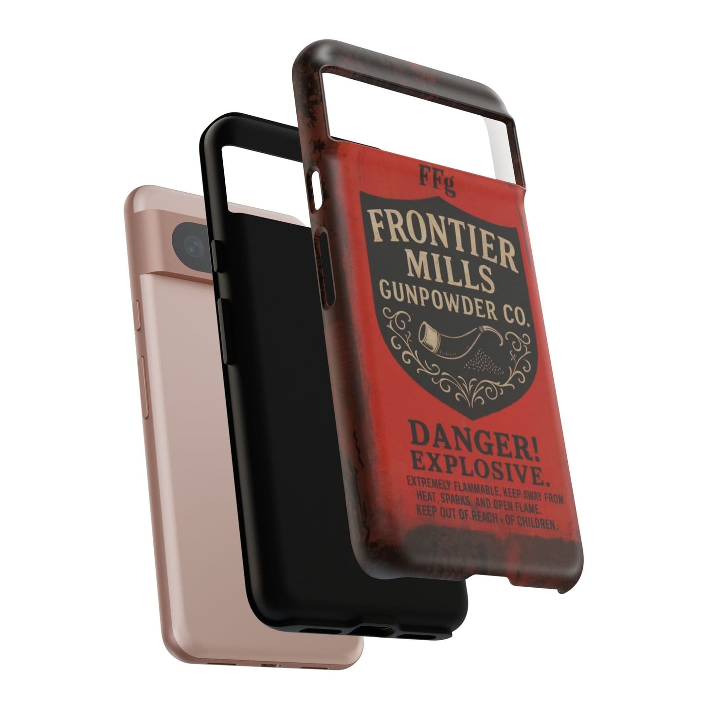 K-Factor Supply Co Frontier Mills Black Powder Tough Android Case