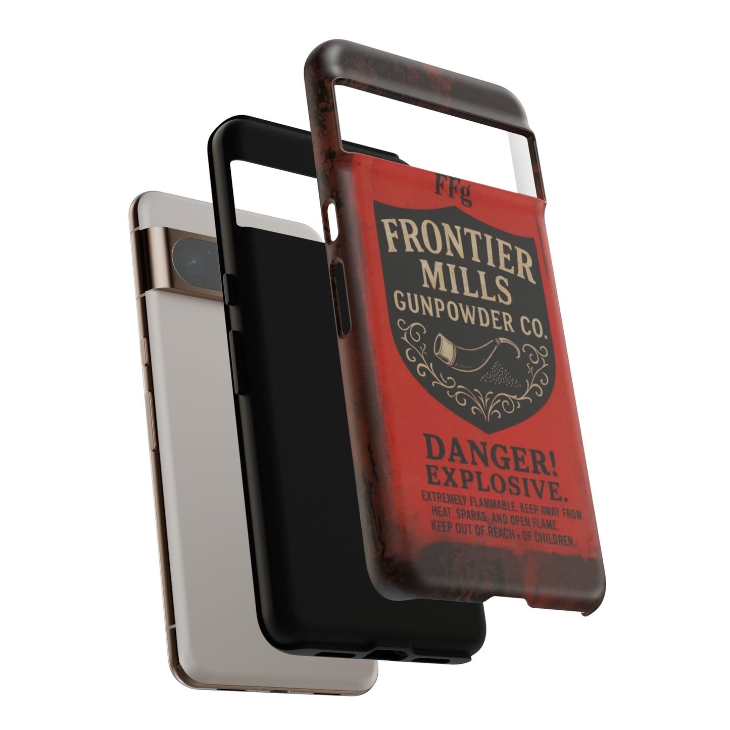 K-Factor Supply Co Frontier Mills Black Powder Tough Android Case