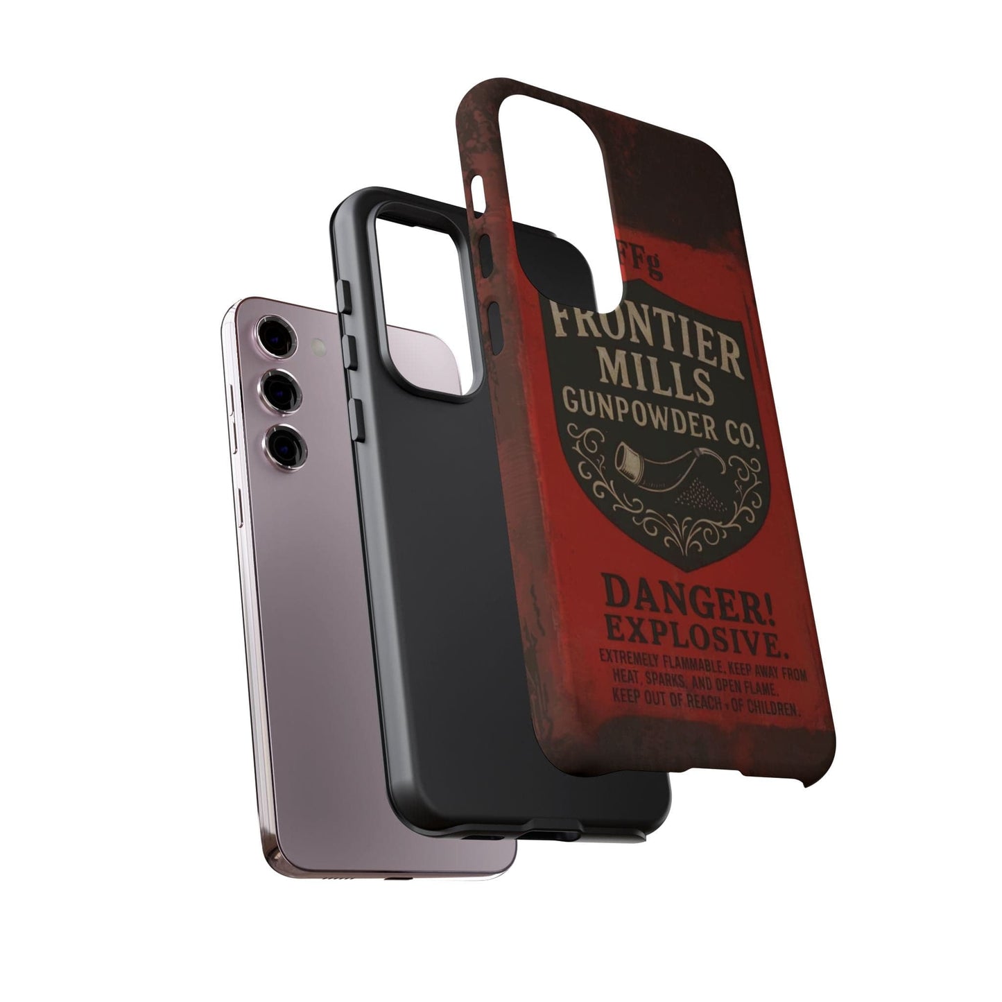 K-Factor Supply Co Frontier Mills Black Powder Tough Android Case