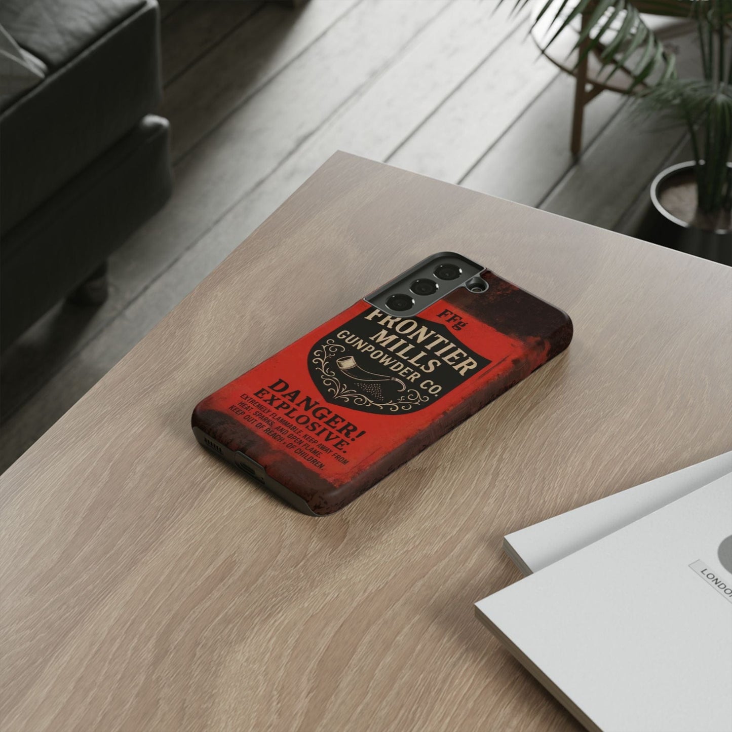 K-Factor Supply Co Frontier Mills Black Powder Tough Android Case