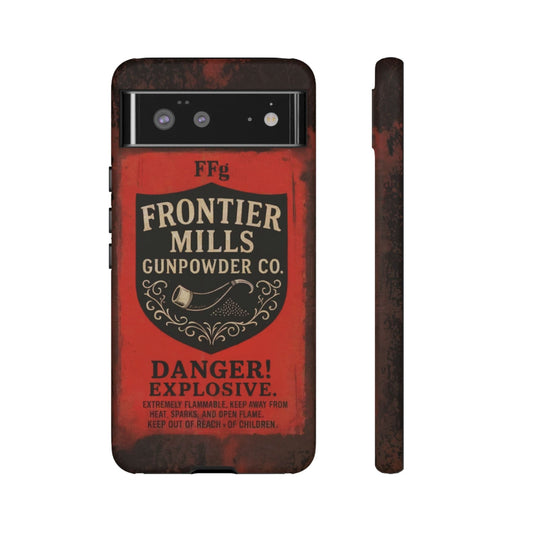 K-Factor Supply Co Frontier Mills Black Powder Tough Android Case Google Pixel 6 / Matte
