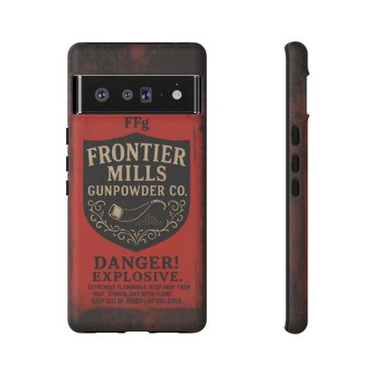 K-Factor Supply Co Frontier Mills Black Powder Tough Android Case Google Pixel 6 Pro