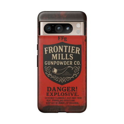 K-Factor Supply Co Frontier Mills Black Powder Tough Android Case Google Pixel 8 Pro