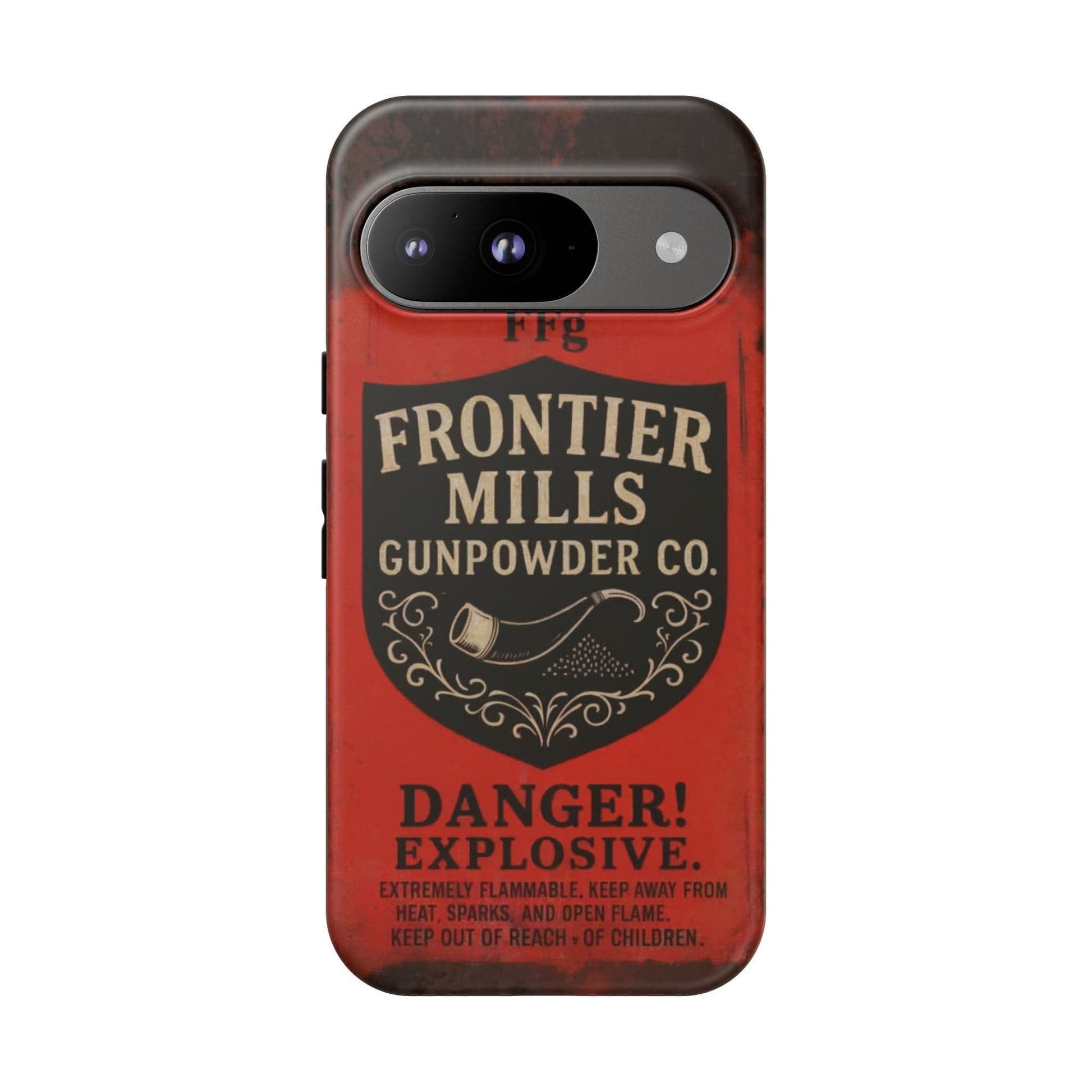 K-Factor Supply Co Frontier Mills Black Powder Tough Android Case Google Pixel 9
