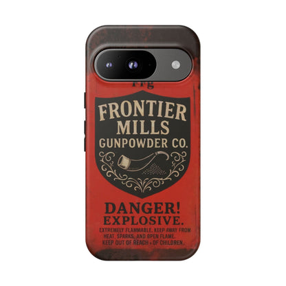 K-Factor Supply Co Frontier Mills Black Powder Tough Android Case Google Pixel 9 / Matte