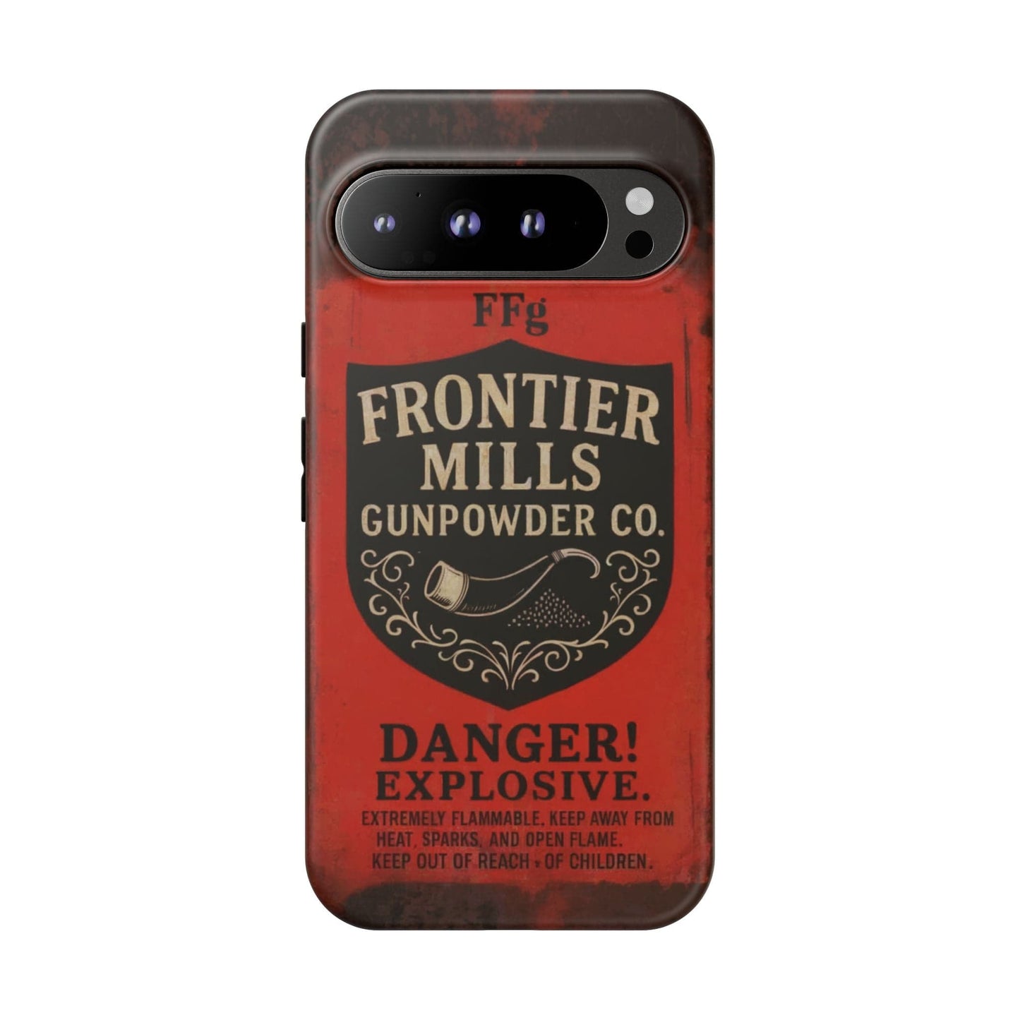K-Factor Supply Co Frontier Mills Black Powder Tough Android Case Google Pixel 9 Pro XL