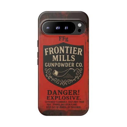 K-Factor Supply Co Frontier Mills Black Powder Tough Android Case Google Pixel 9 Pro XL